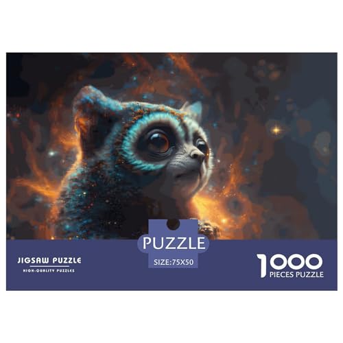 Spirit Animal Slow Loris Puzzle für Erwachsene, 1000 Teile, Kinderspielzeug, Familienpuzzlespiele, Weihnachten, Geburtstag, Geschenke, Puzzle, pädagogisch, Jungen und Mädchen, 1000 Teile (75 x 50 cm) von LBLmoney