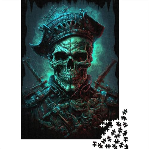 The Pirate Skull Puzzles300 Teile, Puzzle Für Erwachsene, Geschicklichkeitsspiel Für Die Ganze Familie, Klassische Puzzle,Geburtstagsgeschenk Erwachsenen Puzzlespiel Puzzel 300pcs (40x28cm) von LBLmoney