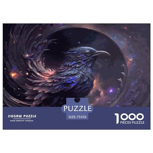 Tierkrähen-Puzzle, 1000 Teile, für Erwachsene, Puzzle für Erwachsene, 1000 Teile, Lernspiele, 1000 Teile (75 x 50 cm) von LBLmoney