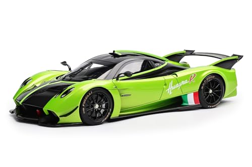 LCD Models LCD18012-GR - Pagani Huayra R Green & Carbon Fiber - maßstab 1/18 - Modellauto von LCD Models