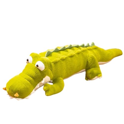 LCEDHZOC Cartoon Krokodil Kuscheltier, Süßes Plüschtier Molliges Krokodil Plüsch Kissen Geschenk for Kinder Heimdekoration(105CM/41.3IN) von LCEDHZOC
