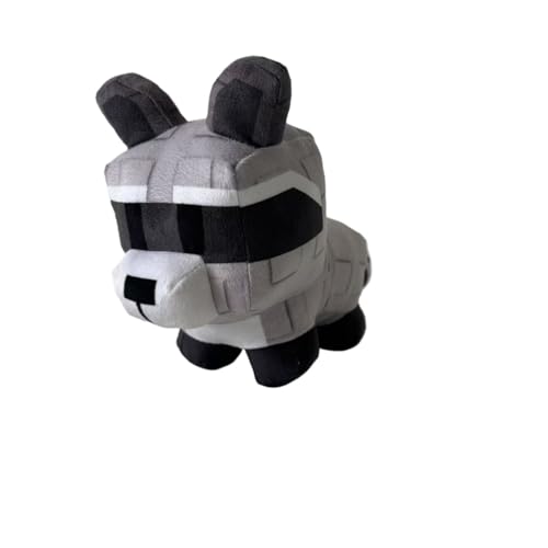LCEDHZOC Grow a Garden Plüsch, Weiches Stofftier Gartenhaustier Waschbär Rotfuchs Plüschtier for Spielefans Jungen Mädchen Kinder Geschenke(Gray) von LCEDHZOC