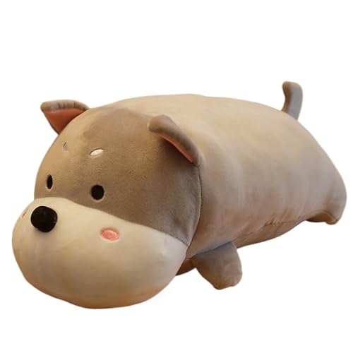 LCEDHZOC Hunde Kuscheltiere Im Ins Stil, 45CM Süße Plüsch Weiches Hunde Plüsch Kissen, Geschenk for Kinder Jungen Mädchen Heimdekoration(Gray) von LCEDHZOC