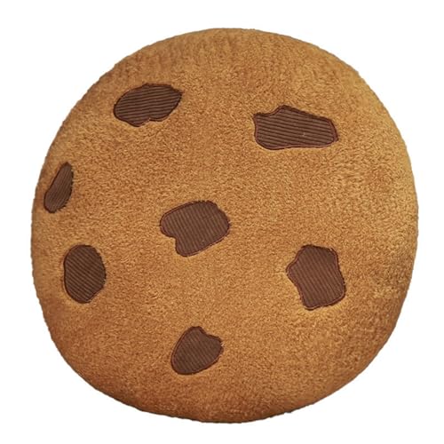 LCEDHZOC Keks Plüsch Kissen, Kreatives Stofftier Weiches Schokoladen Keks Plüschtier Geschenk for Kinder Heimdekoration(28CM/11IN) von LCEDHZOC
