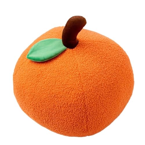 LCEDHZOC Maskottchen Obst Plüsch, 38CM Kreatives Stofftier Molliges Maskottchen Obst Plüsch Kissen Geschenk for Kinder Heimdekoration(Oranges) von LCEDHZOC