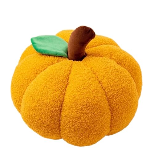 LCEDHZOC Maskottchen Obst Plüsch, 38CM Kreatives Stofftier Molliges Maskottchen Obst Plüsch Kissen Geschenk for Kinder Heimdekoration(Pumpkin) von LCEDHZOC