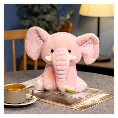 LCEDHZOC Niedlicher Elefanten Kuscheltiere, Schöne Plüsch Molliger Elefant Plüschtier Geschenk for Kinder Jungen Mädchen Heimdekoration(Pink,40CM/15.7IN) von LCEDHZOC