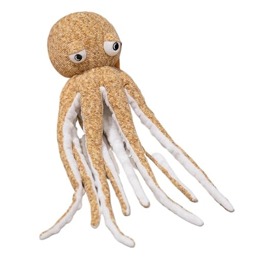 LCEDHZOC Niedlicher Oktopus Kuscheltier, Süßes Plüsch Weiches Oktopus Plüsch Kissen Geschenk for Kinder Jungen Mädchen Heimdekoration(Yellow,80CM/31.4IN) von LCEDHZOC
