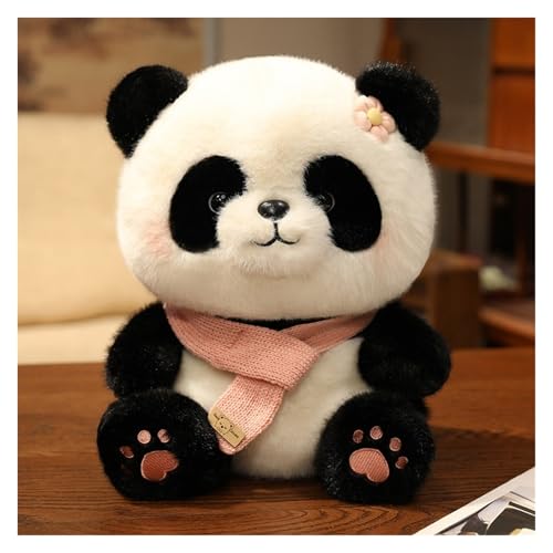 LCEDHZOC Niedlicher Panda Kuscheltier, Süßes Plüsch Weiches Panda Plüsch Kissen Geschenk for Kinder Jungen Und Mädchen Heimdekoration(Pink,35CM/13.7IN) von LCEDHZOC