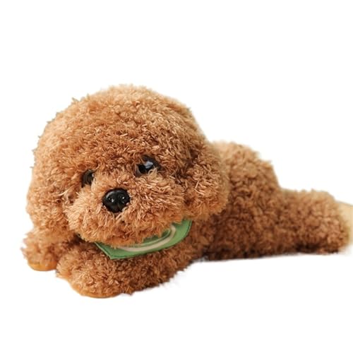 LCEDHZOC Niedlicher Teddy Hund Kuscheltier, 38CM Schönes Plüsch Weicher Welpe Plüschtier Geschenk for Kinder Jungen Mädchen Heimdekoration(Yellow) von LCEDHZOC