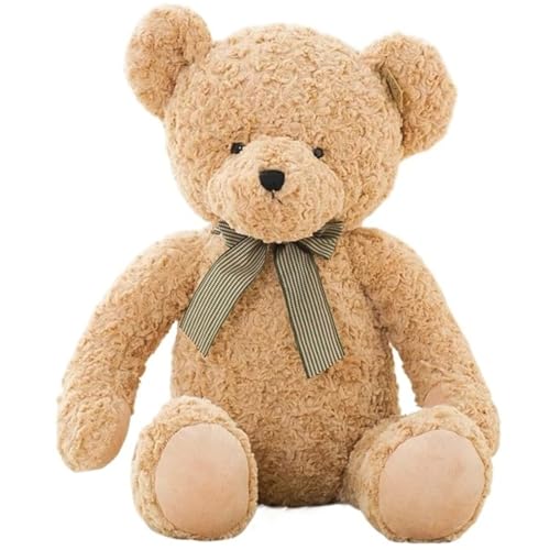 LCEDHZOC Niedlicher Teddybär Kuscheltiere, Schöne Plüsch Molliger Teddybär Plüschtier Geschenk for Kinder Jungen Mädchen Heimdekoration(Beige,65CM/25.5IN) von LCEDHZOC