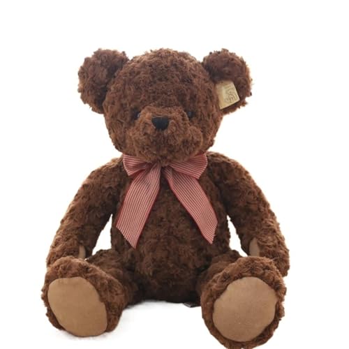 LCEDHZOC Niedlicher Teddybär Kuscheltiere, Schöne Plüsch Molliger Teddybär Plüschtier Geschenk for Kinder Jungen Mädchen Heimdekoration(Brown,65CM/25.5IN) von LCEDHZOC