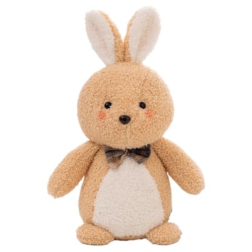 LCEDHZOC Niedliches Häschen Kuscheltiere, 23CM Hübsche Plüschtier Molliges Häschen Plüschtier Geschenk for Kinder Jungen Mädchen Heimdekoration(Brown) von LCEDHZOC