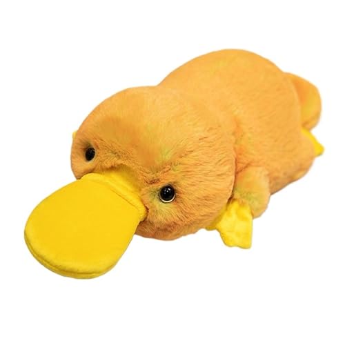 LCEDHZOC Niedliches Schnabeltier Kuscheltier, 45CM Plüschtier Molliges Schnabeltier Plüschtier Geschenk for Kinder Jungen Mädchen Heimdekoration(Yellow) von LCEDHZOC