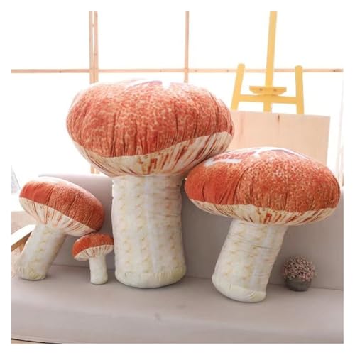 LCEDHZOC Pilz Kuscheltier, Süßes Plüsch Molliges Pilz Plüsch Kissen Geschenk for Kinder Jungen Mädchen Heimdekoration(40CM/15.7IN) von LCEDHZOC