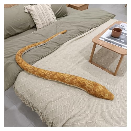 LCEDHZOC Python Kuscheltier, Süßes Plüsch Weiches Python Plüsch Kissen Geschenk for Kinder Jungen Mädchen Home Decor(Brown) von LCEDHZOC