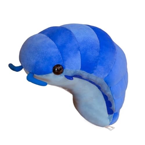 LCEDHZOC Raupen Kuscheltiere, Süße Plüsch Mollige Raupen Plüsch Kissen Geschenk for Kinder Jungen Und Mädchen(Blue,50CM/19.6IN) von LCEDHZOC