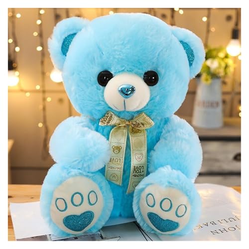 LCEDHZOC Schöner Teddybär Kuscheltiere, Süße Plüsch Weicher Teddybär Plüschtier Geschenk for Kinder Jungen Mädchen Heimdekoration(Blue,50CM/19.6IN) von LCEDHZOC