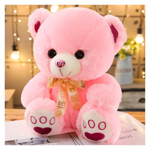 LCEDHZOC Schöner Teddybär Kuscheltiere, Süße Plüsch Weicher Teddybär Plüschtier Geschenk for Kinder Jungen Mädchen Heimdekoration(Pink,50CM/19.6IN) von LCEDHZOC
