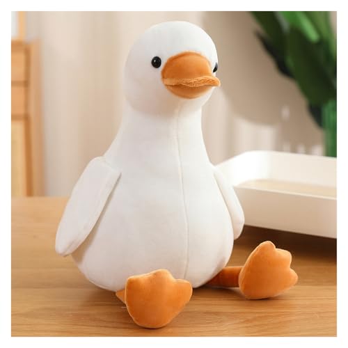 LCEDHZOC Schönes Enten Kuscheltiere, Süße Plüschtier Mollige Ente Plüschtier Geschenk for Kinder Jungen Mädchen Heimdekoration(White,35CM/13.7IN) von LCEDHZOC