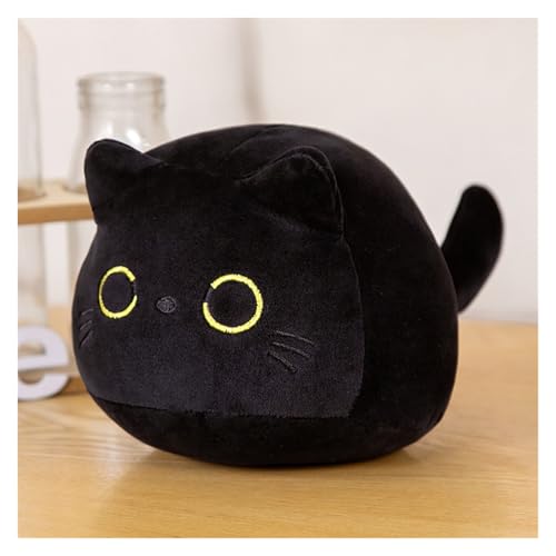 LCEDHZOC Schwarze Katze Kuscheltiere, Süße Plüsch Mollige Schwarze Katze Plüsch Kissen Geschenk for Kinder Jungen Mädchen Home Decor(Black,55CM/21.6IN) von LCEDHZOC