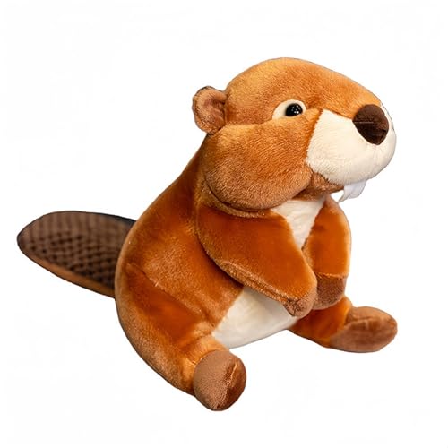 LCEDHZOC Simulation Biber Kuscheltiere, 20CM Süße Plüsch Mollig Biber Plüschtier Geschenk for Kinder Jungen Mädchen von LCEDHZOC