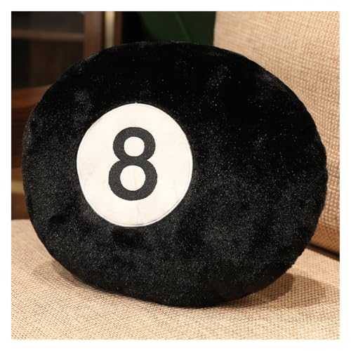 LCEDHZOC Simulation Billard 8 Bälle Kuscheltiere, Süße Plüsch Weiches Billard Plüsch Kissen Geschenk for Kinder Fans Home Decor(50CM/19.6IN) von LCEDHZOC