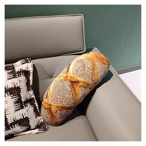 LCEDHZOC Simulation Brot Plüsch Kissen, Kreatives Stofftier Weiches Brot Plüschtier Geschenk for Kinder Jungen Mädchen Wohnkultur(SesameBread,38CM/14.9IN) von LCEDHZOC