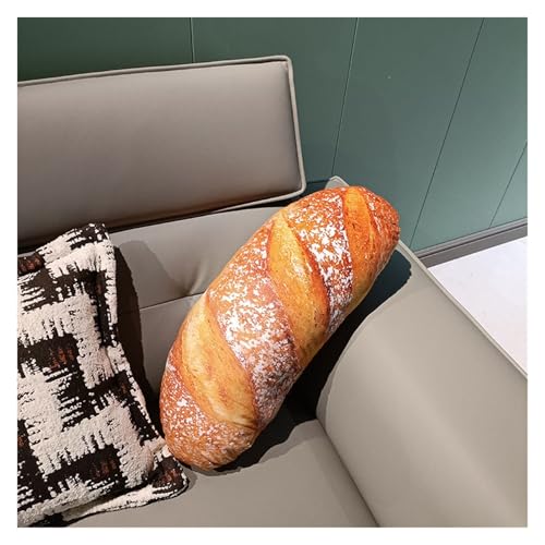 LCEDHZOC Simulation Brot Plüsch Kissen, Kreatives Stofftier Weiches Brot Plüschtier Geschenk for Kinder Jungen Mädchen Wohnkultur(SnowflakeBread,55CM/21.6IN) von LCEDHZOC
