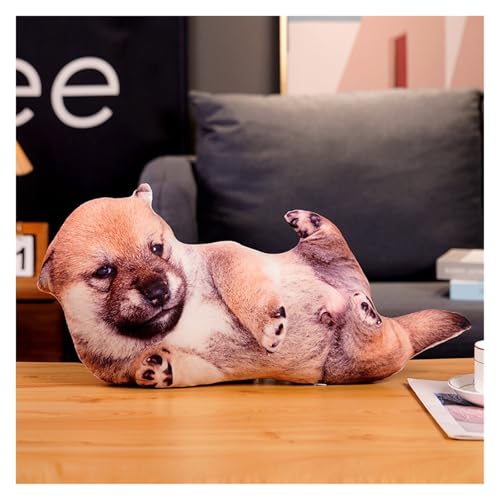 LCEDHZOC Simulation Hund Kuscheltiere, Schöne Plüsch Mollig Hund Plüsch Kissen Geschenk for Kinder Jungen Mädchen Home Decor(BabyDog,50CM/19.6IN) von LCEDHZOC