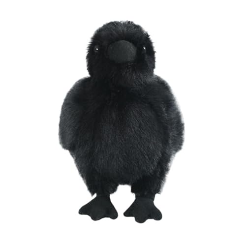LCEDHZOC Simulation Krähe Kuscheltiere, Süße Plüsch Mollige Krähe Plüschtier Geschenk for Kinder Jungen Mädchen Home Decor(25CM/9.8IN) von LCEDHZOC