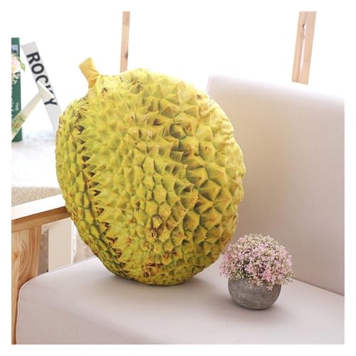 LCEDHZOC Simulation Obst Plüsch Kissen, 45CM Süßes Stofftier Molliges Gemüse Plüschtier Geschenk for Kinder Wohnkultur(Durian) von LCEDHZOC