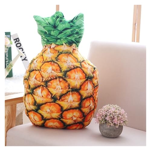LCEDHZOC Simulation Obst Plüsch Kissen, 45CM Süßes Stofftier Molliges Gemüse Plüschtier Geschenk for Kinder Wohnkultur(Pineapple) von LCEDHZOC