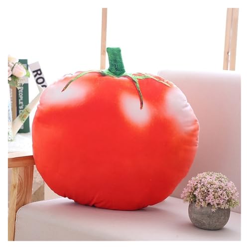 LCEDHZOC Simulation Obst Plüsch Kissen, 45CM Süßes Stofftier Molliges Gemüse Plüschtier Geschenk for Kinder Wohnkultur(Tomato) von LCEDHZOC