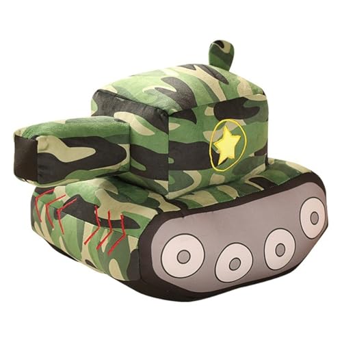 LCEDHZOC Simulation Panzer Kissen Kuscheltiere, Schöne Plüsch Weiche Panzer Plüschtier Geschenk for Kinder Jungen Mädchen Wohnkultur(22CM/8.6IN) von LCEDHZOC