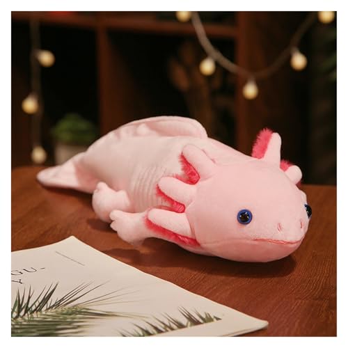 LCEDHZOC Simulation Salamander Kuscheltiere, 45CM Süße Plüsch Molliger Salamander Plüschtier Geschenk for Kinder Jungen Und Mädchen(Pink) von LCEDHZOC