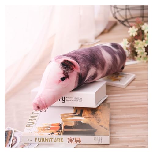 LCEDHZOC Simulation Schwein Kuscheltiere, Süße Plüsch Mollig Schwein Plüsch Kissen Geschenk for Kinder Jungen Mädchen Home Decor(Gray,90CM/35.4IN) von LCEDHZOC