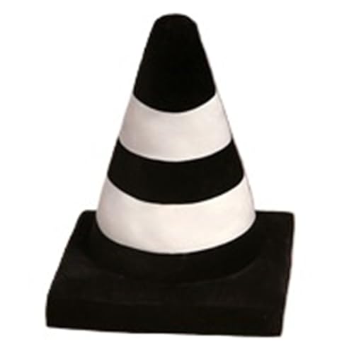LCEDHZOC Simulations Verkehrskegel Kuscheltiere, 45CM Süße Plüsch Kissen Weicher Verkehrskegel Plüsch Spielzeug Geschenk for Kinder Jungen Mädchen Heimdekoration(Black) von LCEDHZOC