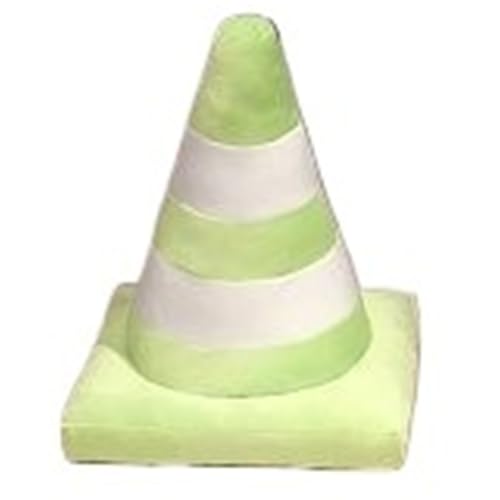 LCEDHZOC Simulations Verkehrskegel Kuscheltiere, 45CM Süße Plüsch Kissen Weicher Verkehrskegel Plüsch Spielzeug Geschenk for Kinder Jungen Mädchen Heimdekoration(Green) von LCEDHZOC