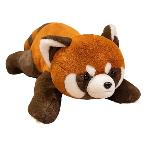 LCEDHZOC Simulierter Roter Panda Kuscheltiere, Süße Plüsch Molliger Roter Panda Plüschtier Geschenk for Kinder Jungen Mädchen Heimdekoration(80CM/31.4IN) von LCEDHZOC