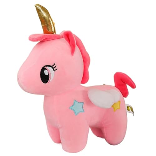 LCEDHZOC Süßes Einhorn Kuscheltiere, Hübsche Plüschtier Molliges Einhorn Plüschtier Geschenk for Kinder Jungen Mädchen Heimdekoration(Brown,40CM/15.7IN) von LCEDHZOC