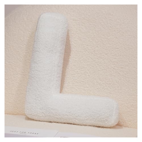 LCEDHZOC Weißes Buchstaben Plüsch Kissen, 40CM Kreatives Stofftier Weicher Buchstabe Plüschtier Englisches Alphabet A Bis Z for Die Inneneinrichtung(L) von LCEDHZOC