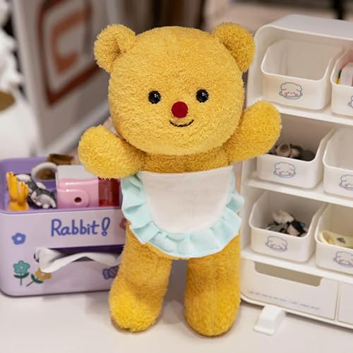 LCKDY Kawaii teddybär plüschtier niedliche schürze bär Puppe bär schlüsselanhänger plüsch mädchen Geburtstagsgeschenk 36cm 1 von LCKDY