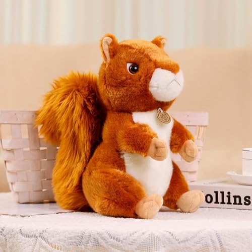 LCKDY Niedliches Eichhörnchen Waschbär Kuscheltier Plüschtier Puppe Kinder Mädchen Geburtstagsgeschenk 17cm 1 von LCKDY