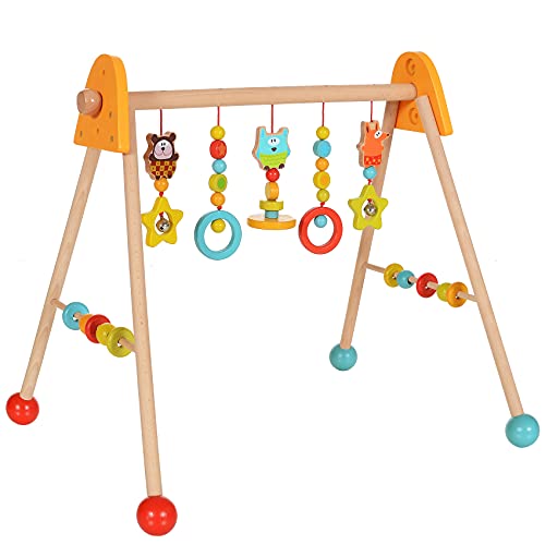 LCP Kids Baby Spielbogen Holz Trapez, Hängespielzeug höhenverstellbar von LCP Kids