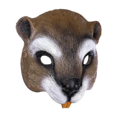 LCSVCCXA 3D Eichhörnchen Maske, Neuheit, Halloween Maske, Night Club Maske von LCSVCCXA