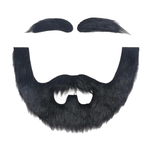LCSVCCXA Kostümzubehör mit Kunstbart für Rollenspiele, Halloween-Partys, Schwarz LCSVCCXA Kostümzubehör mit Kunstbart für Rollenspiele, Halloween-Partys, Schwarz von LCSVCCXA