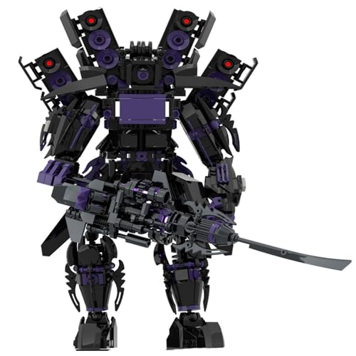 LCTM Bausteine Figure Toilet Titan Kameramann Sprecher Fernsehmann Skibidi Spielzeug Building Block Assembly Kinder Erwachsene Fans Großes Konstruktions Bausatz Klemmbausteine Geschenk A von LCTM