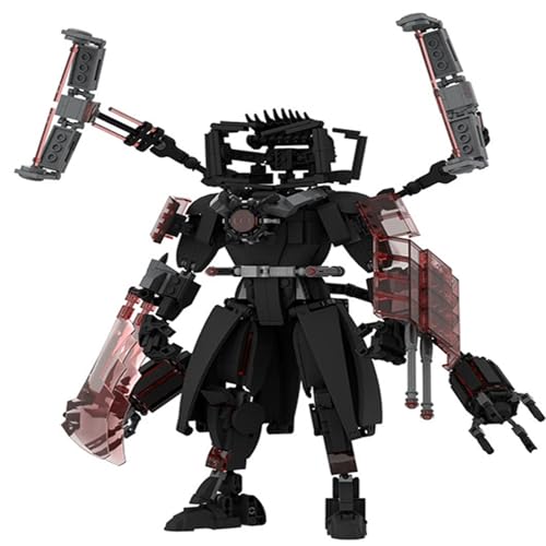 LCTM Bausteine Figure Toilet Titan Kameramann Sprecher Fernsehmann Skibidi Spielzeug Building Block Assembly Kinder Erwachsene Fans Großes Konstruktions Bausatz Klemmbausteine Geschenk B von LCTM