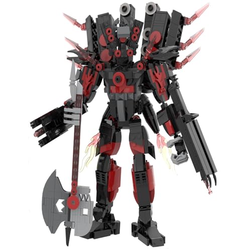 LCTM Bausteine Figure Toilet Titan Kameramann Sprecher Fernsehmann Skibidi Spielzeug Building Block Assembly Kinder Erwachsene Fans Großes Konstruktions Bausatz Klemmbausteine Geschenk B von LCTM
